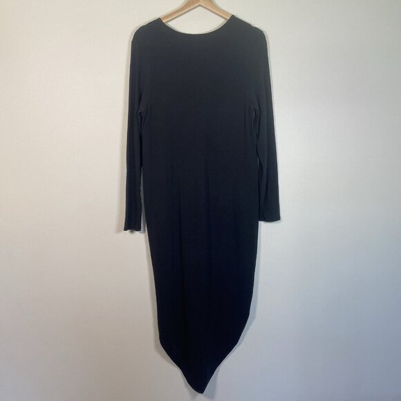 Universal Standard Iconic Geneva Sheath Midi Dress Minimalist Black Size 3XS - Picture 4 of 8